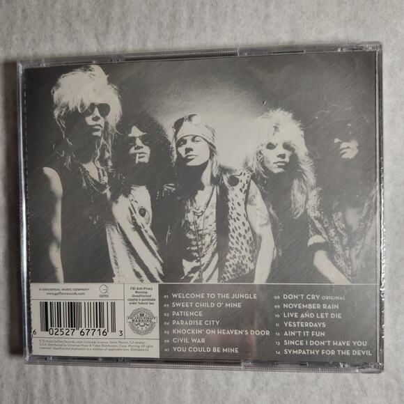Guns N' Roses Greatest Hits Vintage CD (Geffen, 2004) New Sealed - Picture 4 of 8